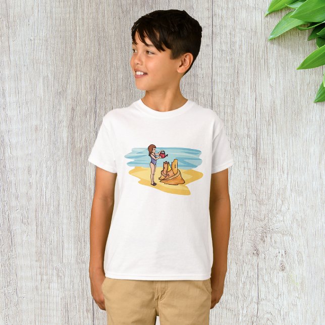 Strand Sandcastle T-Shirt (Von Creator hochgeladen)