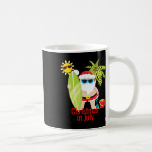 Strand Santa Surfer Weihnachten im Juli Kaffeetasse