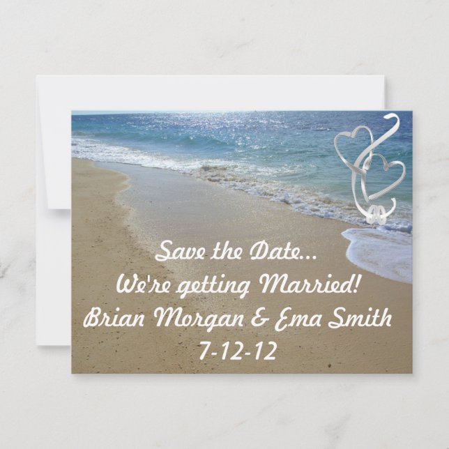 Strand Save the Date (Vorderseite)