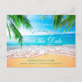 Strand Save the Date Ankündigungspostkarte