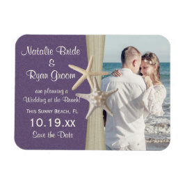 Strand Save the Date Foto Magnet