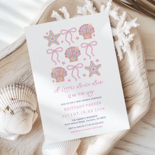 Strand-Schatz Sommer Mädchen Baby Shower Einladung