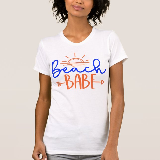 Strand-Schatz Sommer-Vibes T-Shirt (Vorderseite)