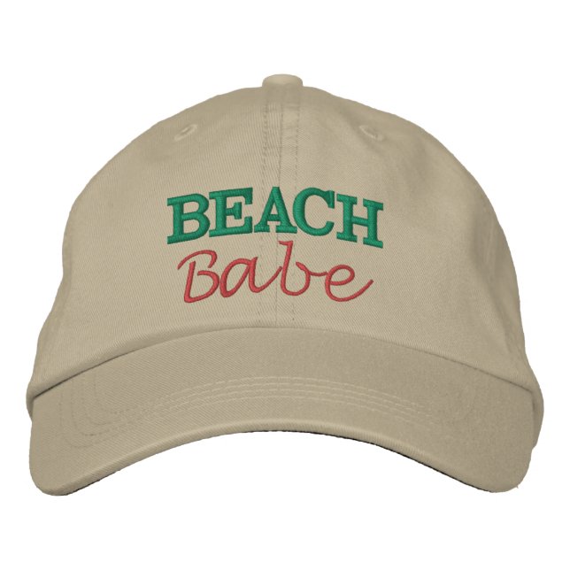 Strand-Schatz Stickermütze Bestickte Kappe (Vorderseite)