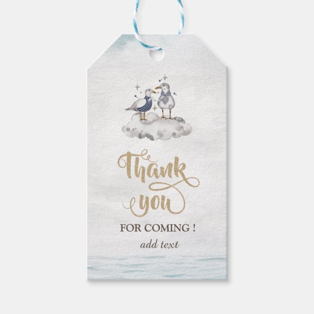 Strand Seagulus Geschenkanhänger (Vorderseite)