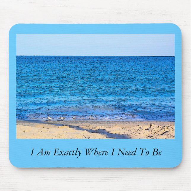 Strand SF, bin ich genau, wo ich sein muss Mousepad (Vorne)