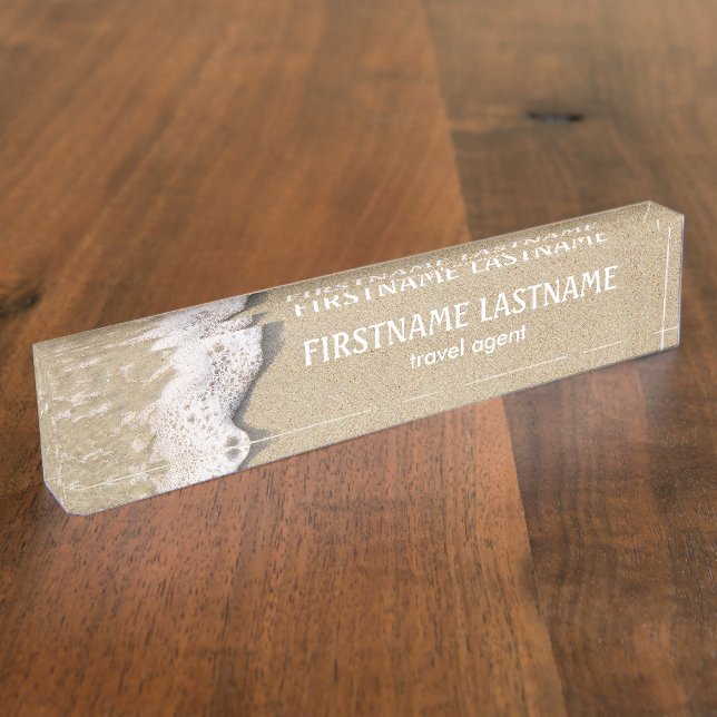 Strand Shore Custom Namplate Namensplakette (Seite)