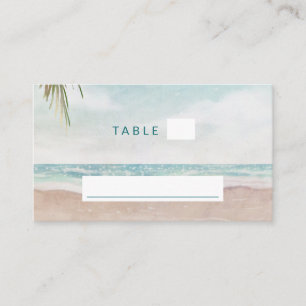 Strand-Sitzordnung Hochzeitstisch Nummer Inselbris Platzkarte