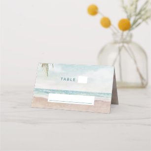 Strand-Sitzordnung Hochzeitstisch Nummer Inselbris Platzkarte