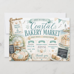 Strand-Sommer-Bäckerei-Markt-Backverkauf Einladung