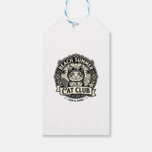 Strand Sommer Katze Lustige Katze Grafik - Strand Geschenkanhänger