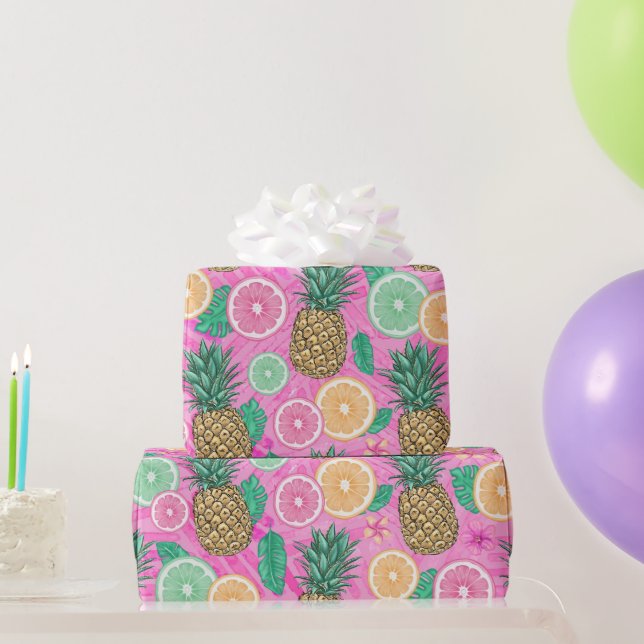 Strand Sommer Muster  Geschenkpapier (Partygeschenke)