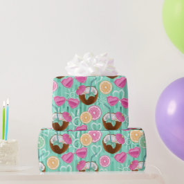 Strand Sommer Muster  Geschenkpapier