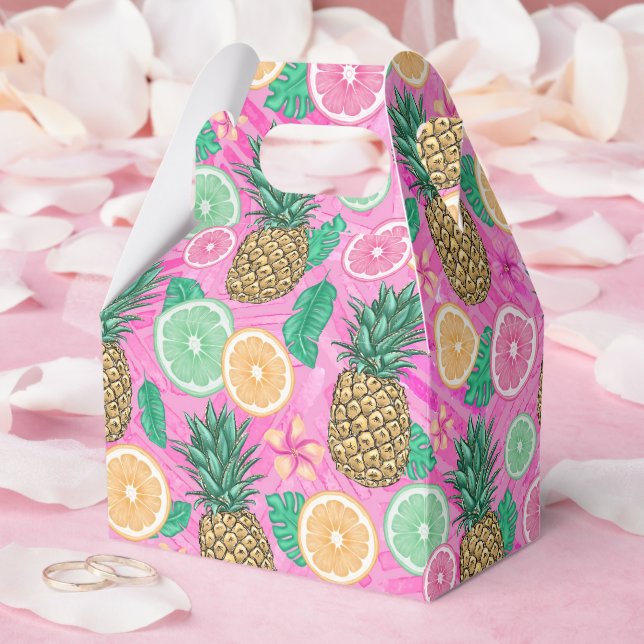 Strand Sommer Muster  Geschenkschachtel (Hochzeit)
