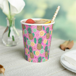 Strand Sommer Muster  Pappbecher