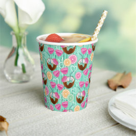 Strand Sommer Muster  Pappbecher