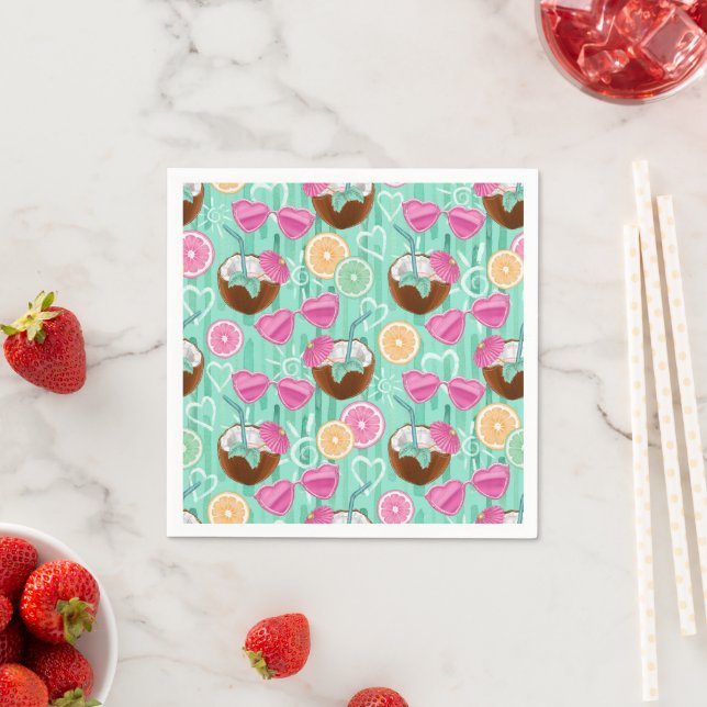 Strand Sommer Muster  Serviette (Beispiel)