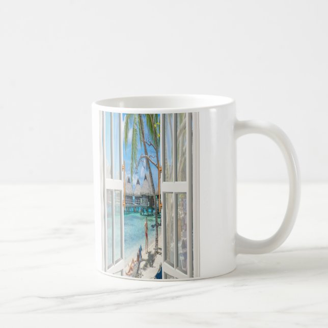Strand Sommercafe Kaffeetasse (Rechts)