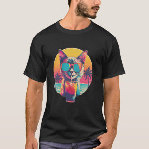 Strand Sommerferien Reflektierende Sonnenbrille Sü T-Shirt