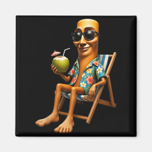 Strand Sommerurlaub Brainrot Tung Sahur Hawaiianis Magnet