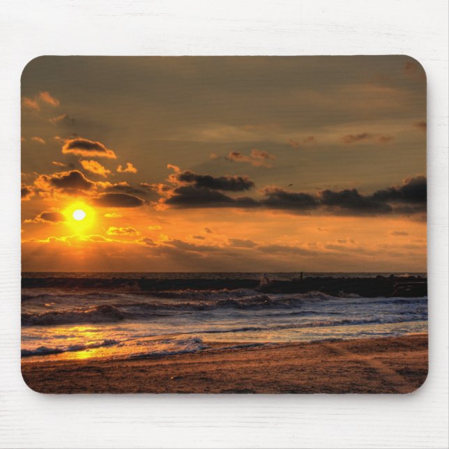 Strand-Sonnenaufgang Mousepad (Vorne)