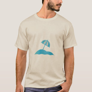 Strand Sonnenschirm Minimalist T-Shirt Sommer