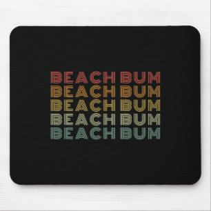 Strand Sonnenuntergang Palmen Retro 80er Achtziger Mousepad