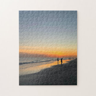 Strand Sonnenuntergang Spaziergang Puzzle