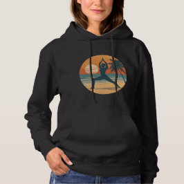 Strand Sonnenuntergang Yoga Silhouette | Coastal Y Hoodie