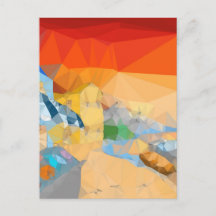 Strand-Sonnenuntergangs-Landschaftskunst