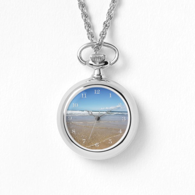 Strand Soulac Sur Mer France Necklace Watch Armbanduhr (Vorderseite)