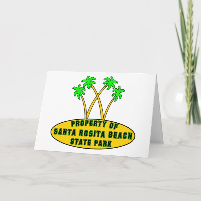 Strand-Staats-Park Sankt Rosita Karte (Vorderseite)