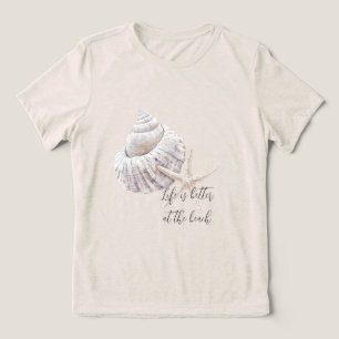 Strand Starfish am Strand personalisierter Tri-Blend Shirt