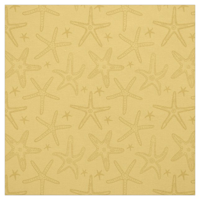 Strand Starfish Sea Stars Sand farbenfrohe Küste Stoff (Muster)