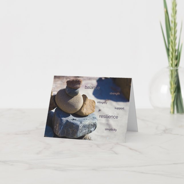 Strand-Steine bei großem Sur - Anmerkungs-Karte Karte (Vorderseite)