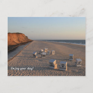 Strand, Strandkorb, Sylt Postkarte