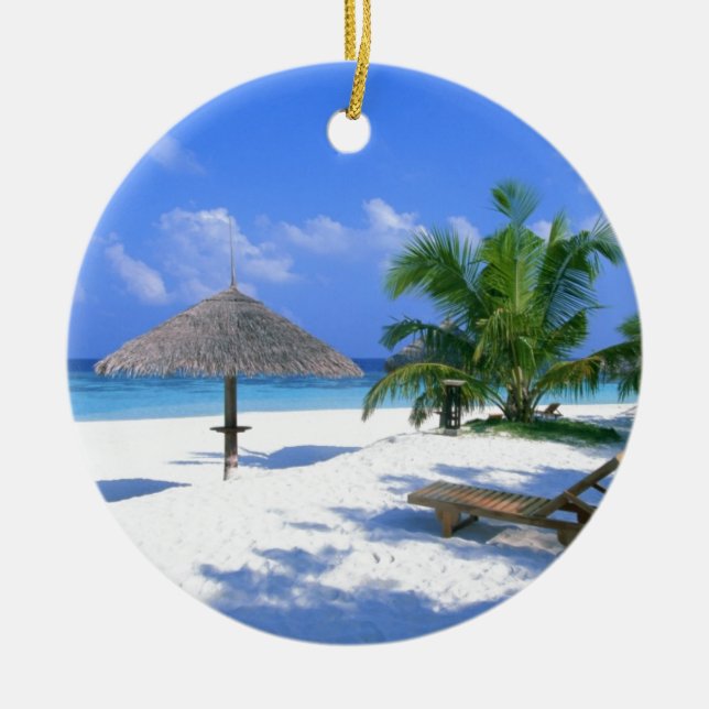 Strand-Stuhl Keramik Ornament (Vorne)