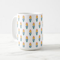Strand-Surfbrett-Muster-Tasse