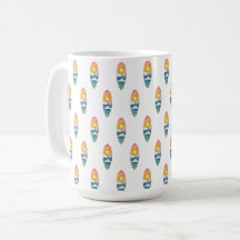 Strand-Surfbrett-Muster-Tasse