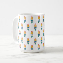 Strand-Surfbrett-Muster-Tasse Kaffeetasse