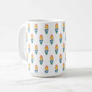 Strand-Surfbrett-Muster-Tasse Kaffeetasse