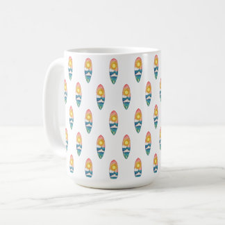 Strand-Surfbrett-Muster-Tasse Kaffeetasse