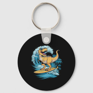 Strand Surfing Dinosaur T-Rex Surfer  Schlüsselanhänger