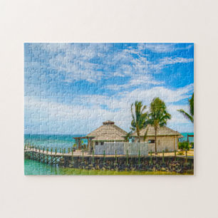 Strand Szene Amerikanisch-Samoa. Puzzle