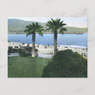 Strand Szene, Santa Barbara Vintag Postkarte