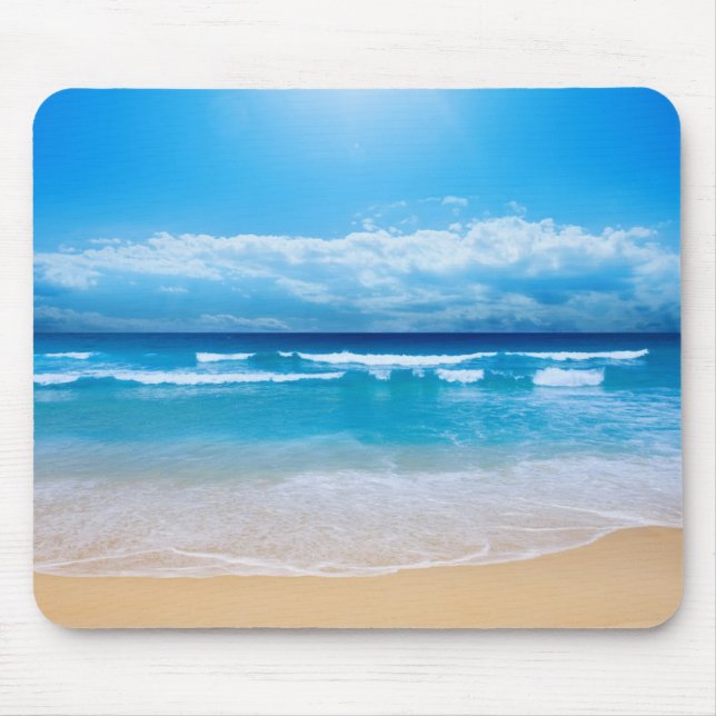 Strand-Szenen-Mausunterlage Mousepad (Vorne)