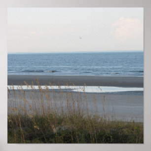 Strand-Szenen-Plakat Poster