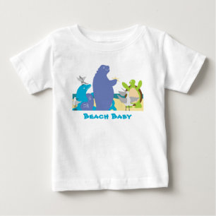 Strand-T-Shirt mit Meerestieren Baby T-shirt