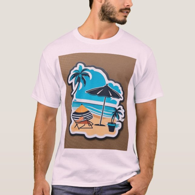 Strand-T-Shirt T-Shirt (Vorderseite)