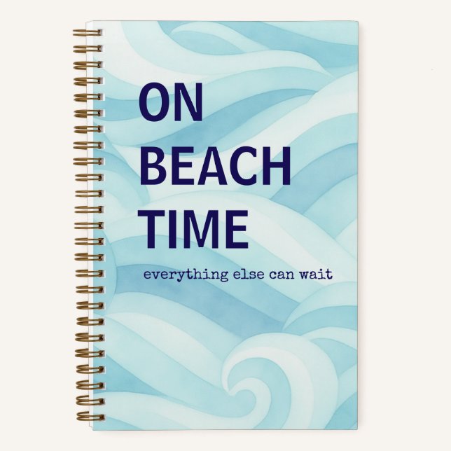 Strand-Tagebuch | Ozean-Geschenk Notizbuch (Vorderseite)